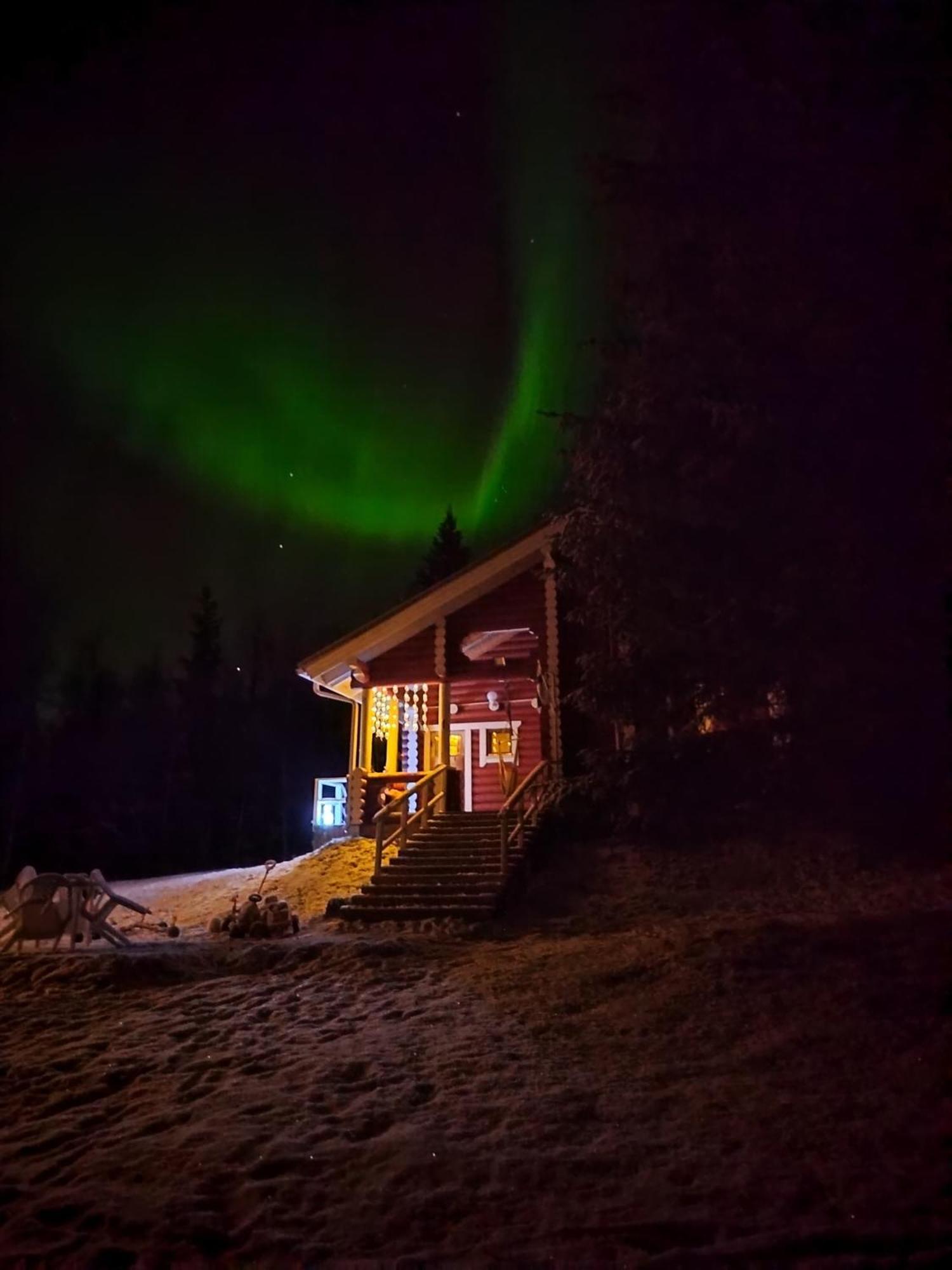 Lapin Villa Hiisi Joen Rannalla Ranua Bagian luar foto