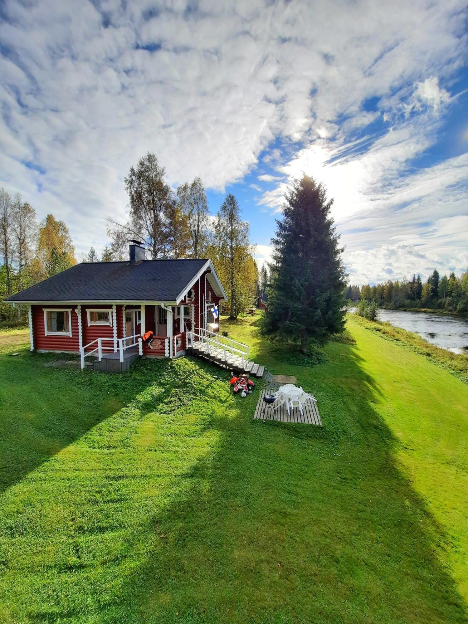 Lapin Villa Hiisi Joen Rannalla Ranua Bagian luar foto