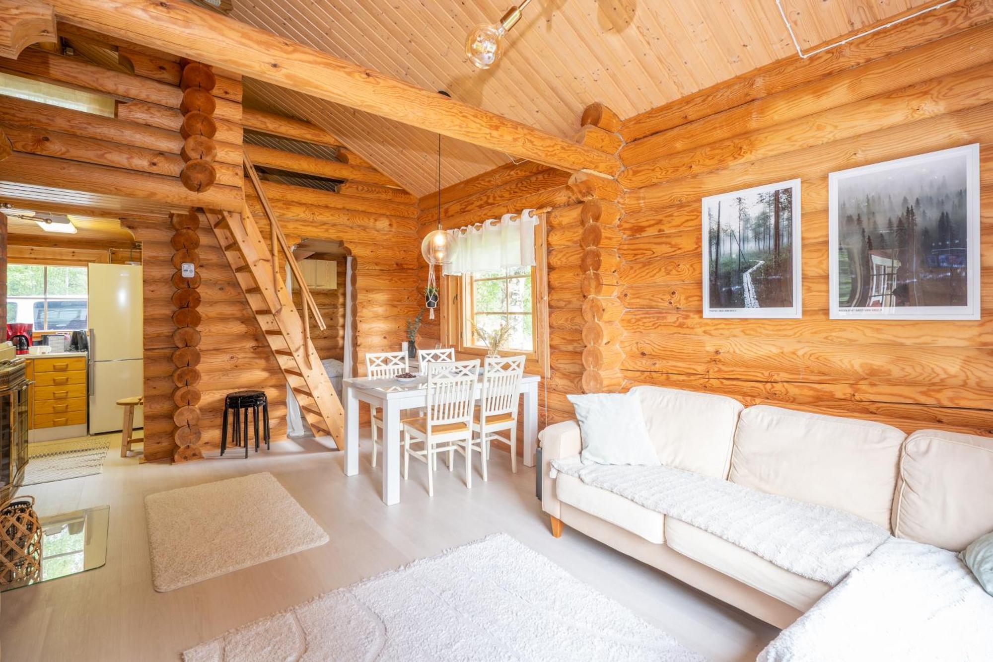 Lapin Villa Hiisi Joen Rannalla Ranua Bagian luar foto