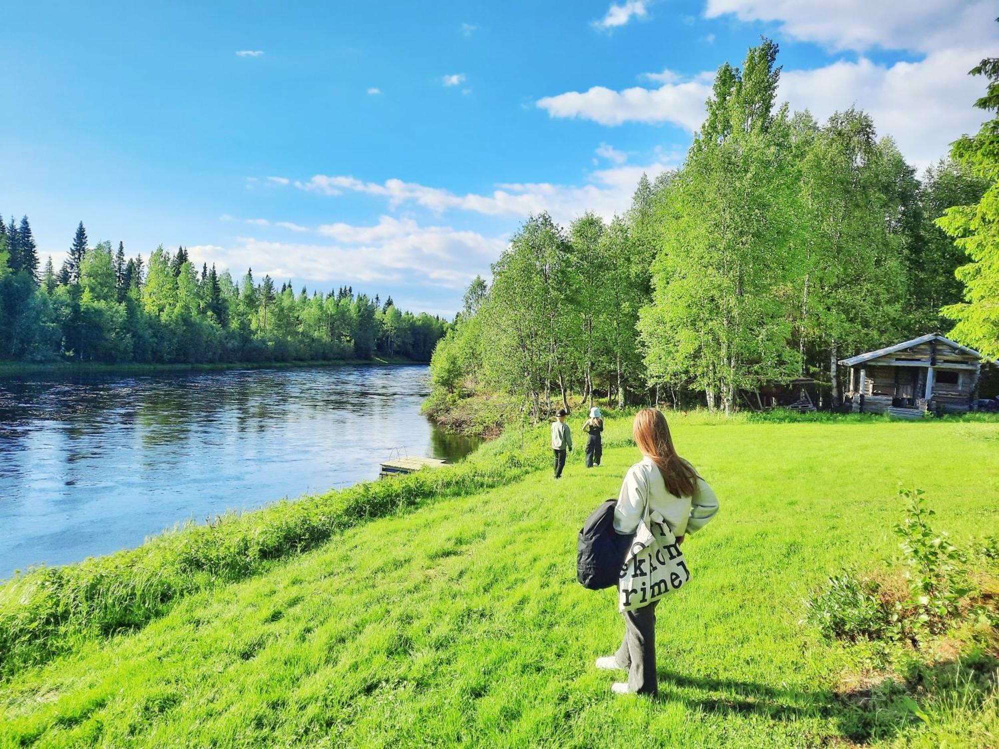 Lapin Villa Hiisi Joen Rannalla Ranua Bagian luar foto