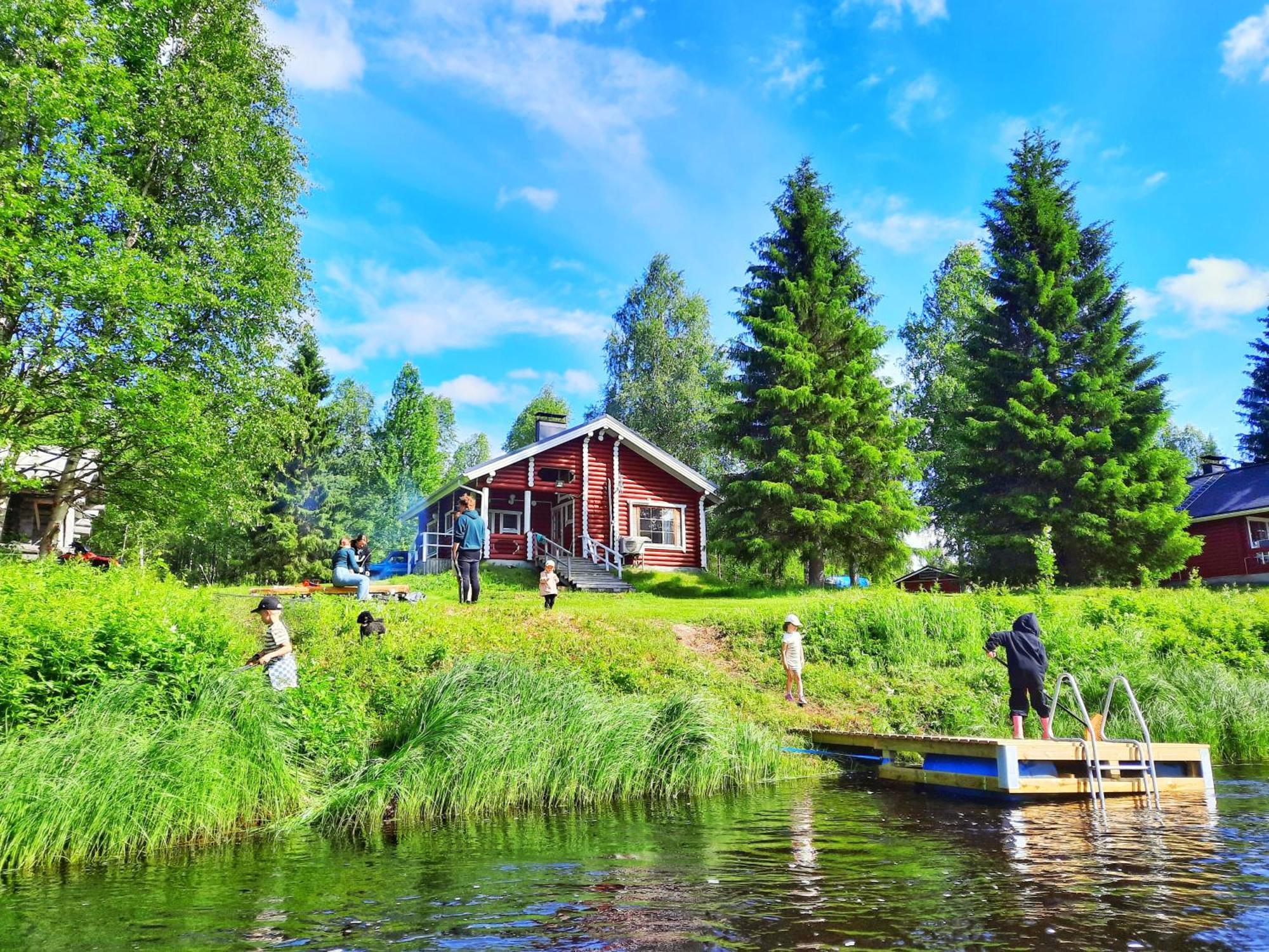 Lapin Villa Hiisi Joen Rannalla Ranua Bagian luar foto