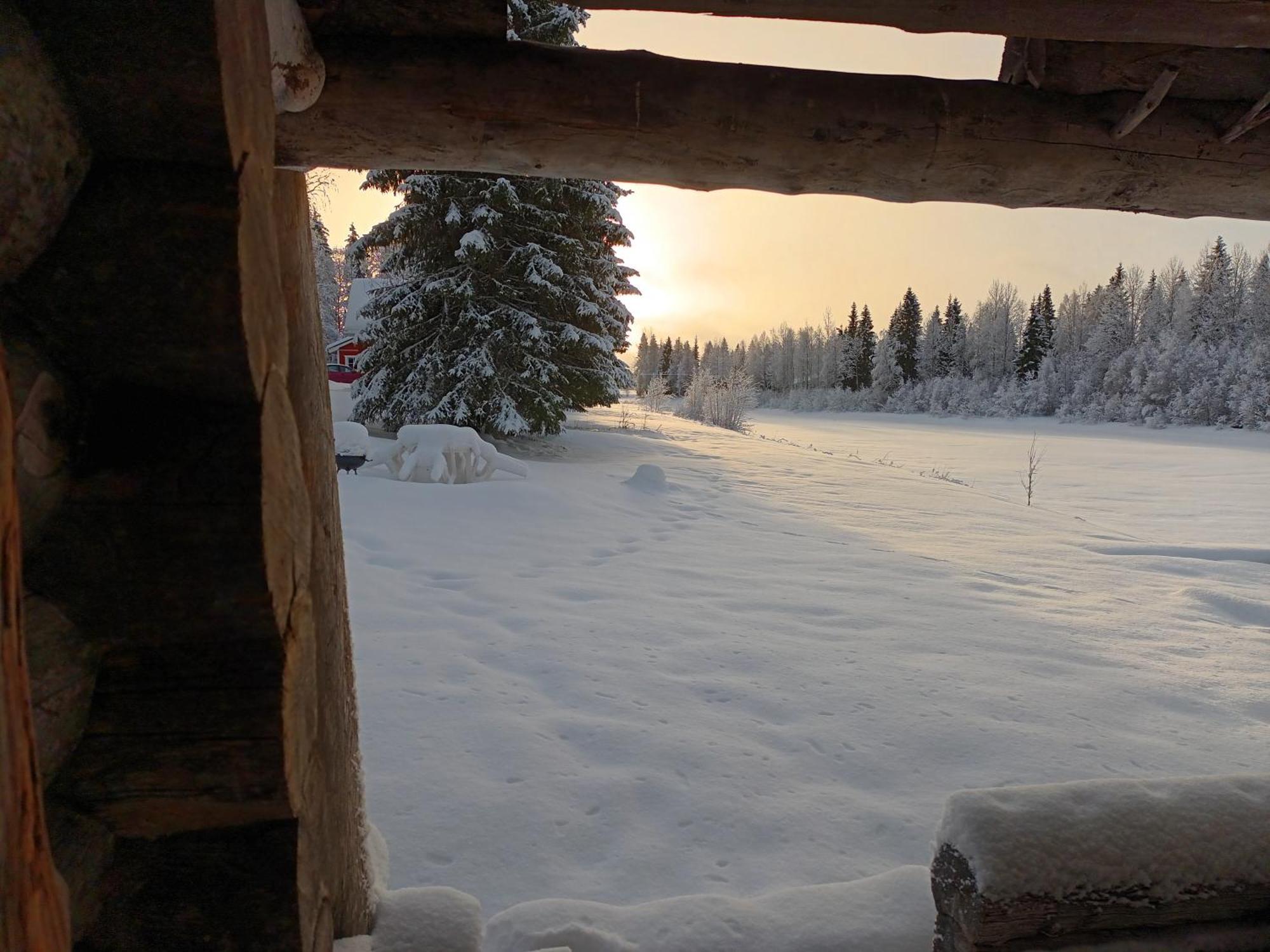 Lapin Villa Hiisi Joen Rannalla Ranua Bagian luar foto
