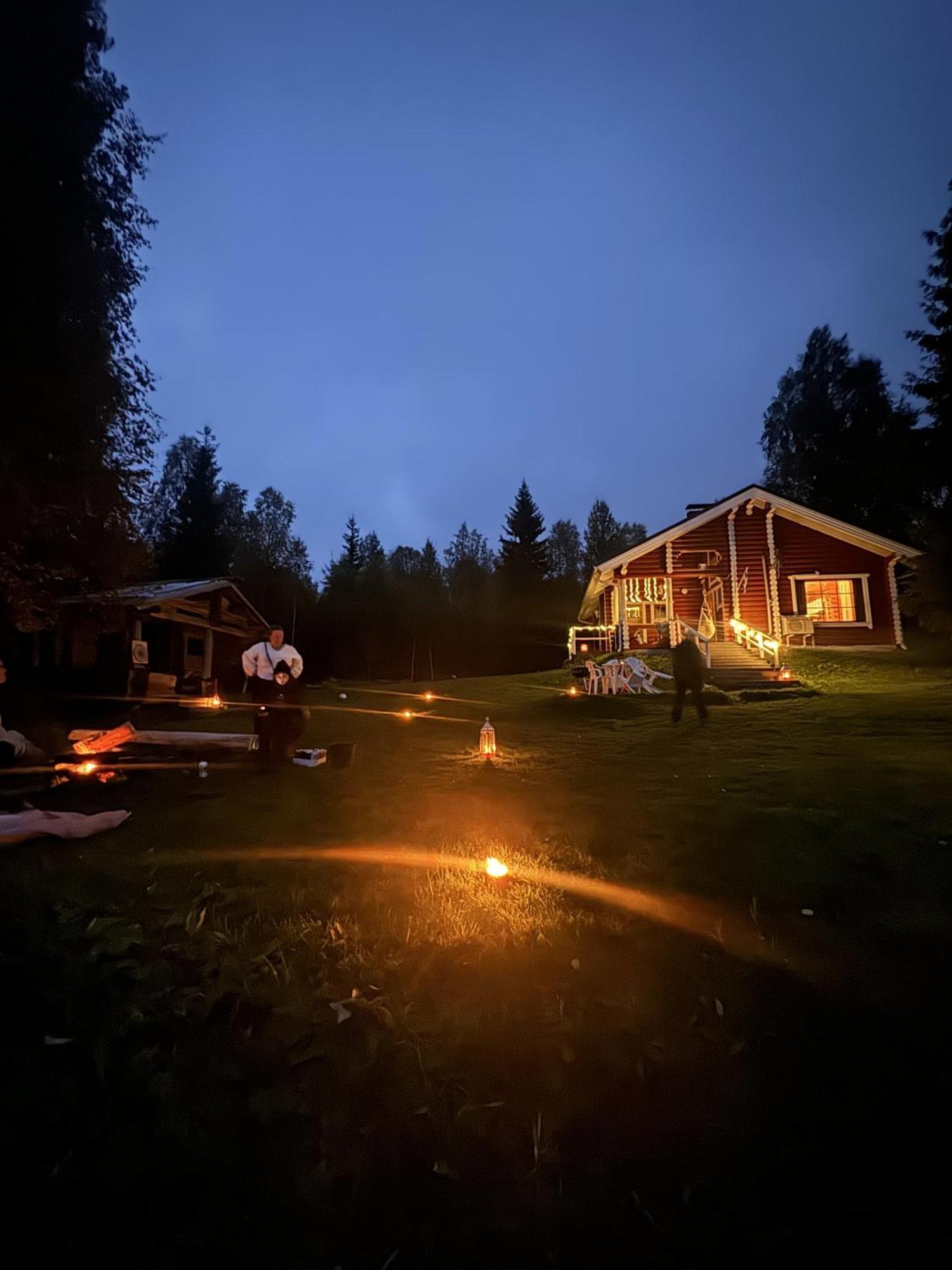 Lapin Villa Hiisi Joen Rannalla Ranua Bagian luar foto