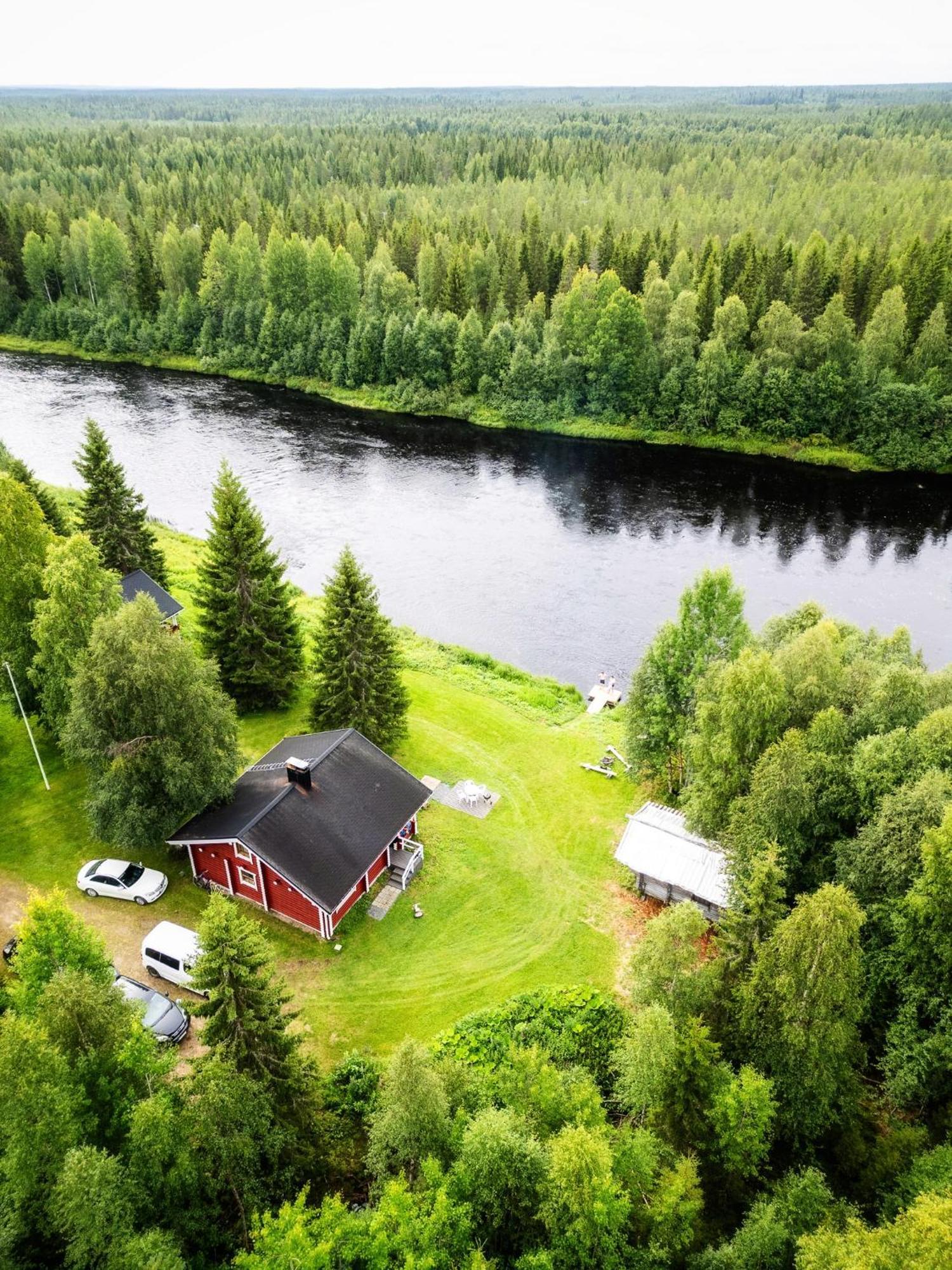 Lapin Villa Hiisi Joen Rannalla Ranua Bagian luar foto