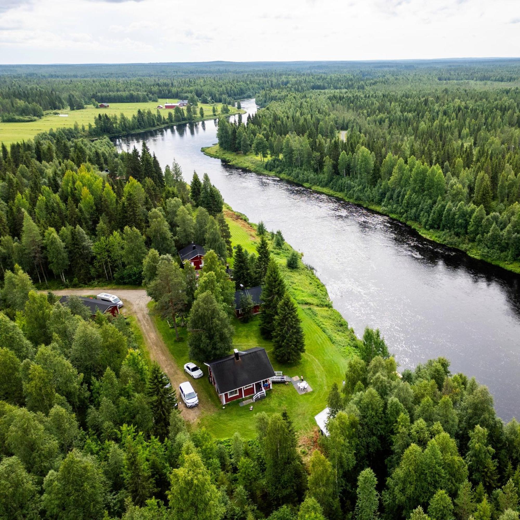 Lapin Villa Hiisi Joen Rannalla Ranua Bagian luar foto